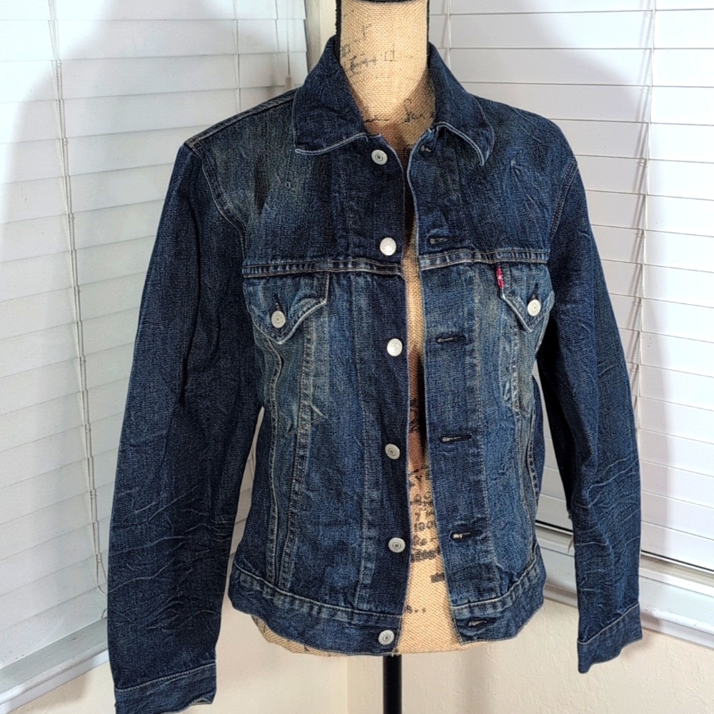 Levi's Trucker Jean Jacket Size M - Picture 3 of 12